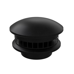 Round Top Cowl Nexus 125mm Black